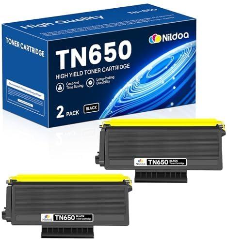 TN650 TN-650 Toner Cartridge Black 2 Pack Replacement for Brother TN-650 TN650 MFC-8690DW MFC-8480DN MFC-8890DW Printer Toner