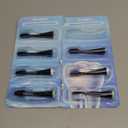 Replacement Toothbrush Heads for Waterpik Complete Care 5.0/9.0 (CC-01/WP-862), STRB-8WB, (8-Pack, Black)