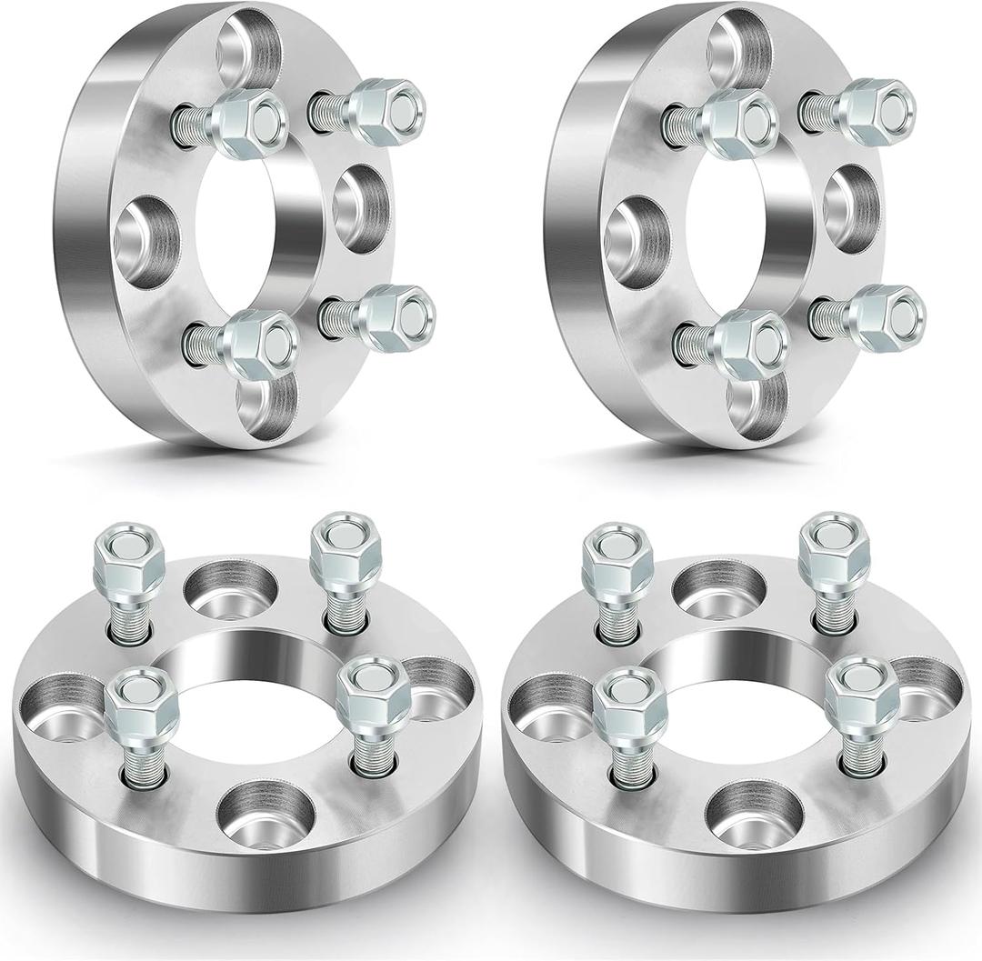 OCPTY 4x114.3 to 4x100 Wheel Adapter 1 inch Thick 4x4.5 to 4x100 Wheel spacers Adapter 4 Lug with 12x1.5 Thread Pinch Fit for 1990-2002 for Accord 2001-2004 for Optima 4pcs