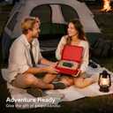 Syncwire Tire Inflator Portable Air Compressor - 150PSI 2X Faster Inflation Smart Air Pump for Car Tires [Extra-Large LCD] with Digital Pressure Gauge, Auto Shut-Off for Car, Motorcycle, Bike & Balls (Black)