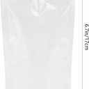 DOITOOL 50Pcs 300Ml Reusable Suction Nozzle Seal Packaging Bags Clear Plastic Drink Pouches for Soy Milk Juice Liquid Storage Portable Leakproof