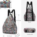 Black Butterfly Premium Backpack for Women, Bohemia Style Fashion Casual Daypack Backpack, Small Backpack Purse (53-multicolor plus)