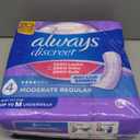 Always Discreet Adult Incontinence Pads for Women, Drier, 4 Drop Regular Length, Moderate Absorbency, Pads for Bladder Control Management, Bladder Leaks, & Postpartum Pads, 66ct