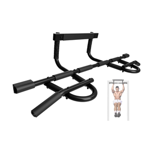 Yes4All Heavy Duty Wall Mounted Pull Up Bar, Over Door Pull Up Bar for Doorway, Multi Grip Chin Up Bar, Sturdy Strength Training Bars & Durable Gym Bar for Home Exercise