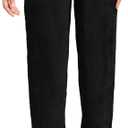 Lands' End Women's Sport Knit High Rise Corduroy Pants (2X, Black)