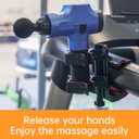 Hand-Free Massage Gun Holder for Back, Percussive Muscle Massage Gun Mount for Self-Massage Compatible with Most Massage Guns, for Hard to Reach Areas, Mechanical Structure adapts to Most venues
