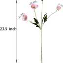 ATFL Pink Poppy Flowers Artificial for Wedding Decorations,12 Pcs Fake Faux Silk Poppies Bulk for Home Decor Table Centerpieces Floral Arrangement(23.5, Pink)