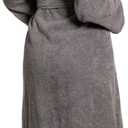 Turkuoise Soft & Absorbent Towel Robe, 100% Cotton Turkish Terry Cloth Kimono Bathrobes for Women (M)