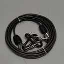 Petbobi Heavy-Duty Dog Tie-Out Cable - 20FT Extra Strong Wire Cable for Large Pets Up to 300Lbs, Rust Proof Dogs Leash with Carabiners and 360 Swivel, Pet Leads for Yard Camping Outside, Black