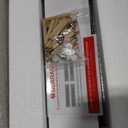 Fredbeck 36x84 inch White Barn Door with 6.6FT Sliding Door Hardware Kit Included & Handle,Solid,MDF,PVC Surface,DIY Assembly,5-Panel,Fit 33in-34in Opening