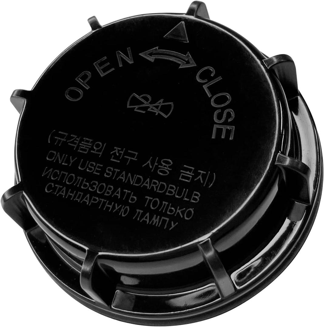 Car Headlight Dust Cover, Headlight Lens Cover Replacement OEM#921402D000 921403K000 92140-2D000 92140-3K000 Car Accessories Light Covers Cap Compatible with Hyundai Kia Elantra (Black)