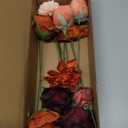 Fake Flowers,  Faux Artificial Greenery Stems Foam Roses Silk Poppy Eucalyptus