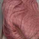 Light Pink Wig for Women Short Pastel Wavy Wigs Curly Bob Wigs with Bangs Shoulder Length Colorful Synthetic Wigs for Cosplay Costume Party Daily Use(14 Inches)