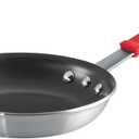 Tramontina Professional 8Inch Non Stick Small Frying Pan, HeavyGauge Aluminum Skillet with Reinforced Nonstick Coating, Red Handle, Dishwasher and Oven Safe