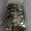 ANGSTROM 10-Pack Frameless Concealed Cabinet Hinges, Soft-Close, 2D Adjustable (Full-Overlay)