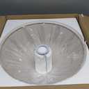 18.11" Mid Century Marble Table Lamp with Beige Linen Shade
