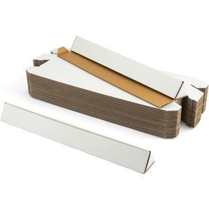 Triangle Mailing Tube, 18.25x2x2 inch Cardboard Box, 25-Pack