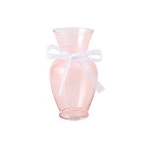 MARTAGE Pink Glass Vase, Large Vase for Flowers, Flower Vases for Bouquet, Glass Flower Vases for Living Room, Bedroom, Dining Table, Office, Wedding, 9 Inches