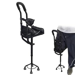 Hands Free Knee Crutch, Knee Crutch Mobility Support for Injury, Disability, Elderly. Replaces Crutches for Adults. Universal for Both Left and Right feet.