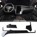Center Console Dashboard Cover Trim for Tesla Model X Model S 2020-2014 | Carbon Fiber，High Quality，Easy Installation，Vehicle mold release，Durable