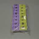 EZY DOSE Weekly (14-Day) Pill Organizer, Vitamin and Medicine Box, Large Snap Compartments, Easy-To-Open, BPA Free, Purple and Yellow