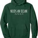 Needs an Ocean - Wave Pullover Hoodie, S