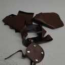 Lucy Costume Belt Halloween Cosplay Gun Props Holster Leather Cosplay Outfits Arm Guards 7 Pcs Full Accessories (Medium, Brown)