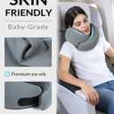 Neck Travel Pillow - Memory Foam Travel Pillow for Airplane, Washable Comfortable Breathable Cover, 360 Degree Support Ergonomic Design Best for Travel, Flight, Train, Car, Sleeping