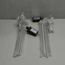 Misopily Meteor Shower Lights,Outdoor String Lights Christmas Lights,11.8 Inches 10 Tubes 240 LED Falling Rain Lights IP 67 Waterproof for Christmas Tree Decor Garden Yard,Warm White