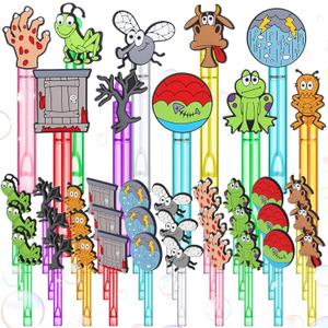Foilswirl 30 Pcs Passover Plagues Bubbles Party Favors Mini Bubble Wands Tube Bulk Theme Maker Goodie Bags Stuffer Prizes Birthday Gift