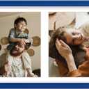 decorUhome 8x22 Picture Frames Collage Wall Decor, Display 4Pcs 5x7 Photos with Mat or 1Pcs 8x22 Unmatted, 4 5x7 Collage Picture Frames for Wall Mounting, Royal Blue