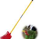 VEVOR Manure Fork, 18 Angled Tines, Horse Manure Rake with Long Fiberglass Handle, 61 in Durable Plastic Pitchfork Muck Rake Tool for Gardening Horse Stall Stable Grass Hay Cleaning Farm Work