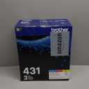 Brother TN-431 3PK, Cyan, Magenta, Yellow, Standard Yield, Model: TN4313PK