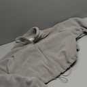 QINSEN Women's Full Zip Fleece Short Jacket Warm Winter Long Sleeve Stand Collar Sherpa Crop Coat,S