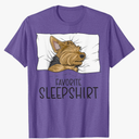 Favorite Sleepshirt, Napping Yorkshire Terrier Pajama T-Shirt XL