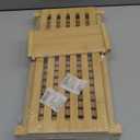 Bamboo Bread Slicer, Adjustable Bread Slicer Guide with 3 Thickness Size, Foldable Compact Chopping Cutting Board, Great for Homemade Bread, Cakes, Bagels