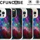 CCFUNCASE Compatible with iPhone 16 Pro Case Clear Cute for Women - Rugged Phone Cases Funda Protector Cover Skin (Pink Galaxy Universe)