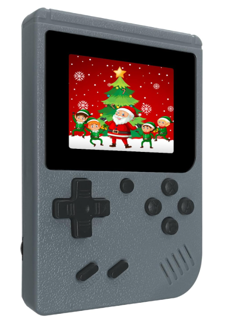 Retro Handheld Game, 3.0 inch LCD Screen Portable Gaming, 1020mAh Rechargeable Battery, Mini Electronic Gaming Player Xmas Birthday (Grey)