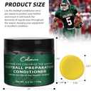 2 x (2-Pack) 5.3 oz Leather Football Preparation Conditioner Kit, Includes Cleaning Sponge, Cleaning and Restoring, Non-drying & Non-darkening Formula, Non-wax Composition, for Softball, Baseball