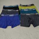 Hanes boys Moves Underwear, Anti-chafe Boxer Briefs for Boys, 6-pack S