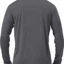 Roadbox Mens UPF 50+ UV Sun Protection Shirts Outdoor Long Sleeve SPF Rash Guard for Fishing Hiking Swimming Running, 1 Pack - Dark Gray, X-Large