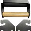 Handle and Hinge Kit for Blackstone 28-inch, 36-inch, 44-inch Griddles - Converts Hard Cover into Hinged Lid/Hood - No Drilling Powder Coated Steel Convert kit (Black)