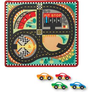 Melissa & Doug Round the Speedway Race Track Rug (FFP)
