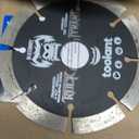 toolant 4.5” Segmented Rim Diamond Saw Blade 1pc for Cutting Masonry, Concrete, Stone, Marble, Granite, Brick, Paver and More, Dry/ Wet Cutting, 7/ 8”-5/ 8” Arbor