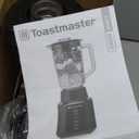 Toastmaster 5 Speed Blender with 48-oz Plastic Jar - Kitchen Blender with Stainless Steel Blades - For Fruit Smoothies & More - Multiple Speeds & Pour-Through Lid