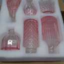 UPBUD Glass Pink Bud Vases Set of 12, Mini Flower Valentine Vase for Centerpieces, Small Vases in Bulk for Wedding Decorations, Vintage Vase for Table, Home Dcor