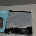 Wireless Keyboard and Mouse Combo,2.4G Full Size Wave Keys Ergonomic Keyboard with Wrist Rest for Natural Typing, 3 DPI Adjustable Ergonomic Silent Mouse for Computer/Laptop/Windows/Mac (Gray)