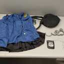 Cuteshower Girls Police Officer Costume Cop Uniform for Halloween Dress Up 3-10Years (XL)