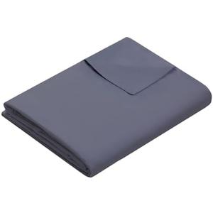 Weighted Idea Cool Removable Duvet Cover 48''x72'' for Weighted Blanket (Soft and Fabric,Grey)