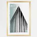 MCS Foundation 16x24 Poster Frame Traditional Brass, Vertical & Horizontal Wall Hanging Large Picture Frame for Photos, Posters & Art Prints (1-Pack)